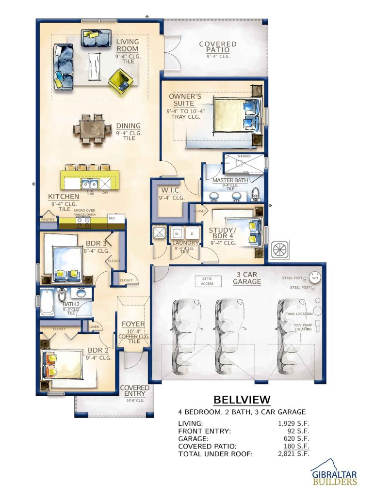 The Bellview Floor Plan